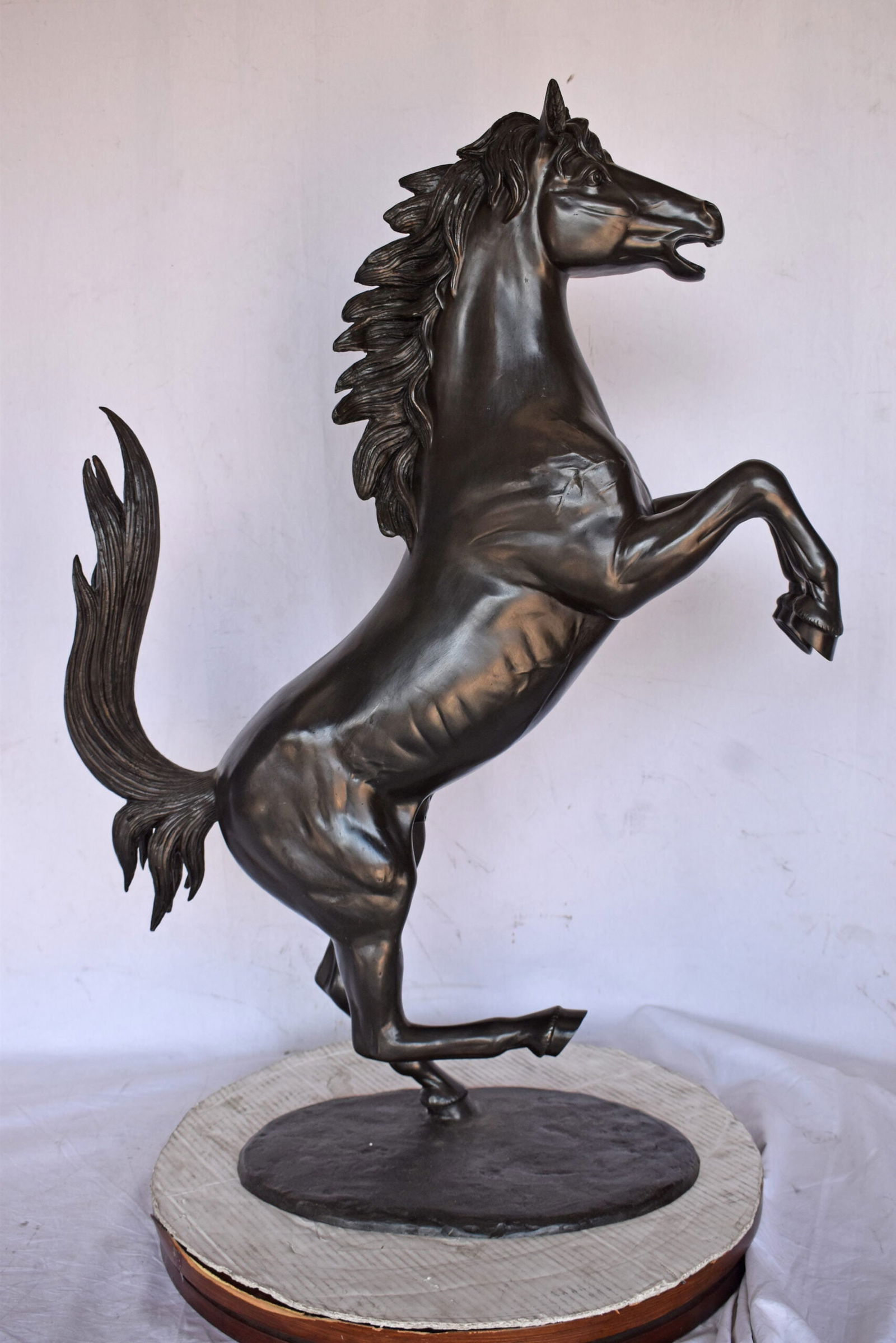 Ferrari Horse Bronze Statue Medium - Size: 28"L x 11"W x 40"H. - 6