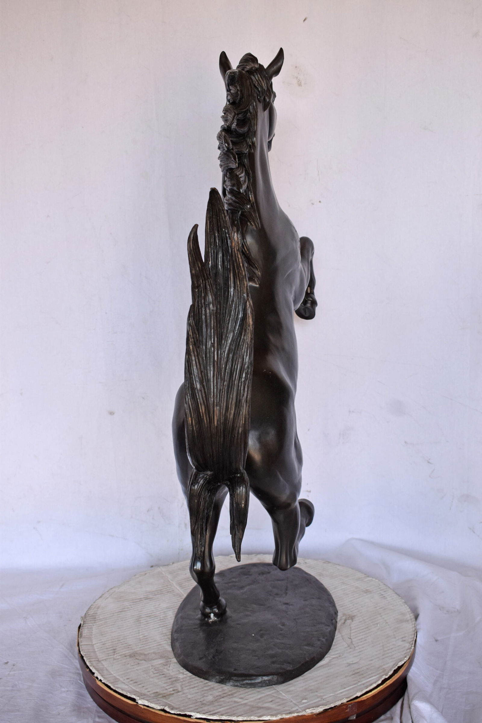 Ferrari Horse Bronze Statue Medium - Size: 28"L x 11"W x 40"H. - 8
