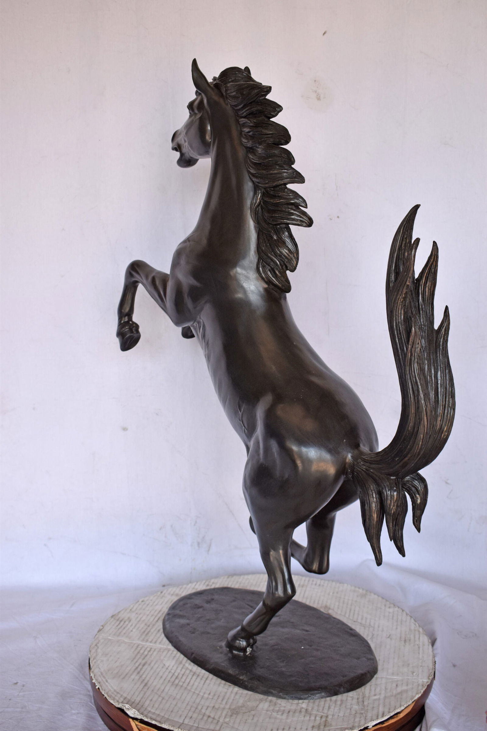 Ferrari Horse Bronze Statue Medium - Size: 28"L x 11"W x 40"H. - 9