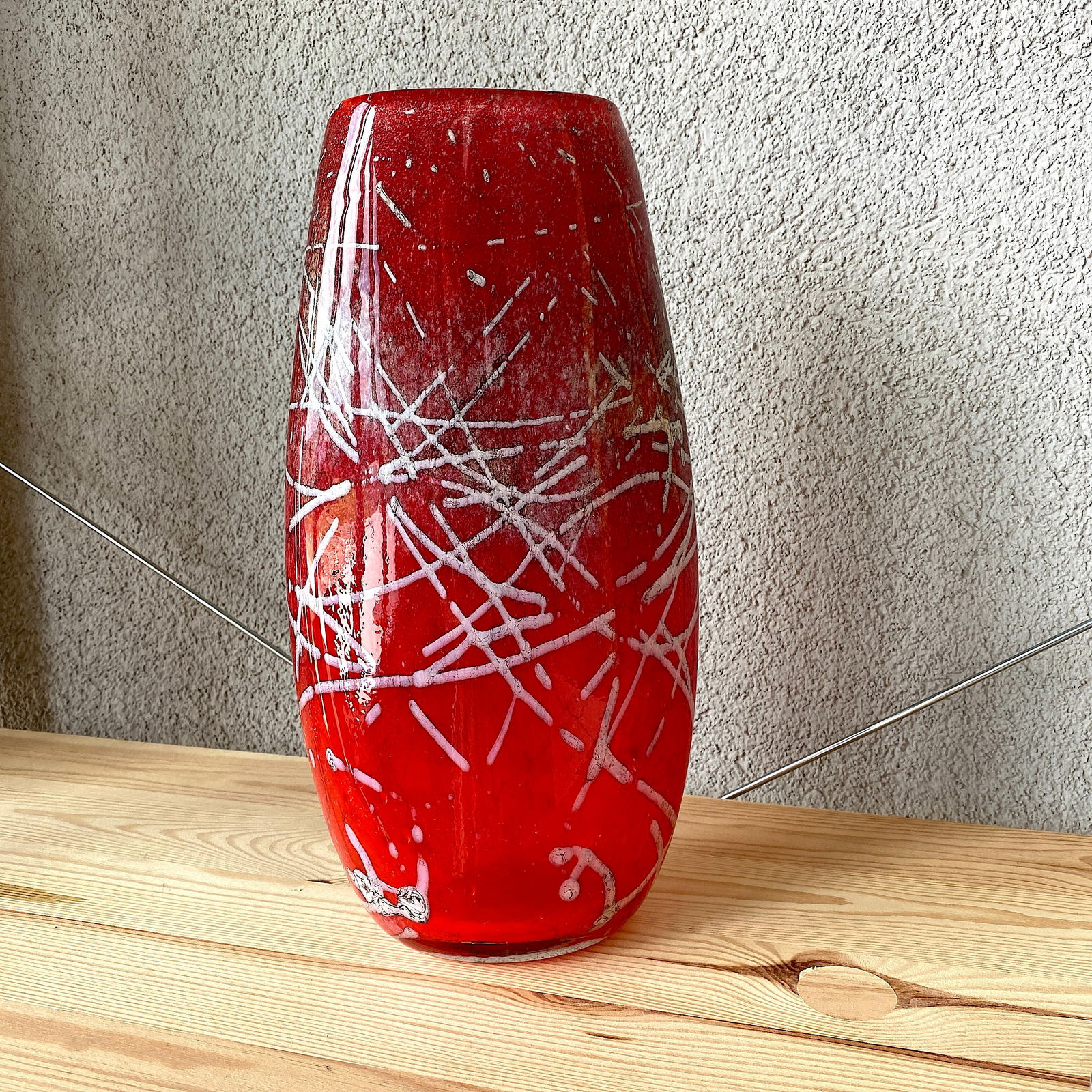 Red Vintage Vase - 4