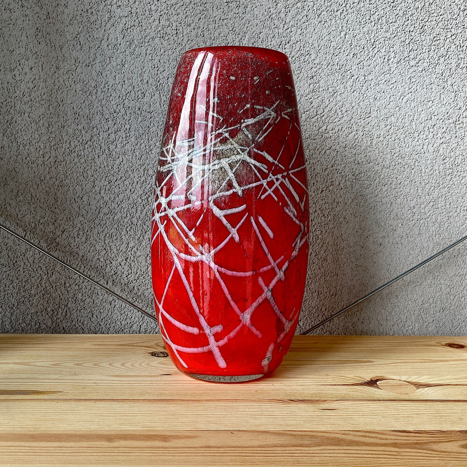 Red Vintage Vase - 8