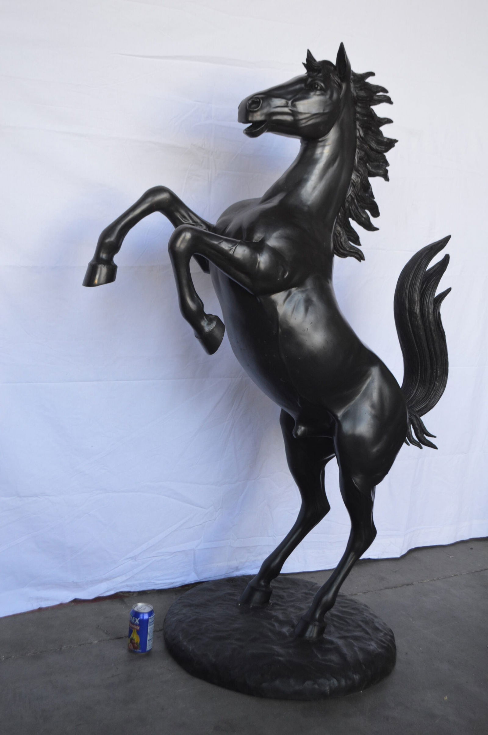 Ferrari Horse Bronze Statue Large - Size: 26"L x 42"W x 61"H. - 5