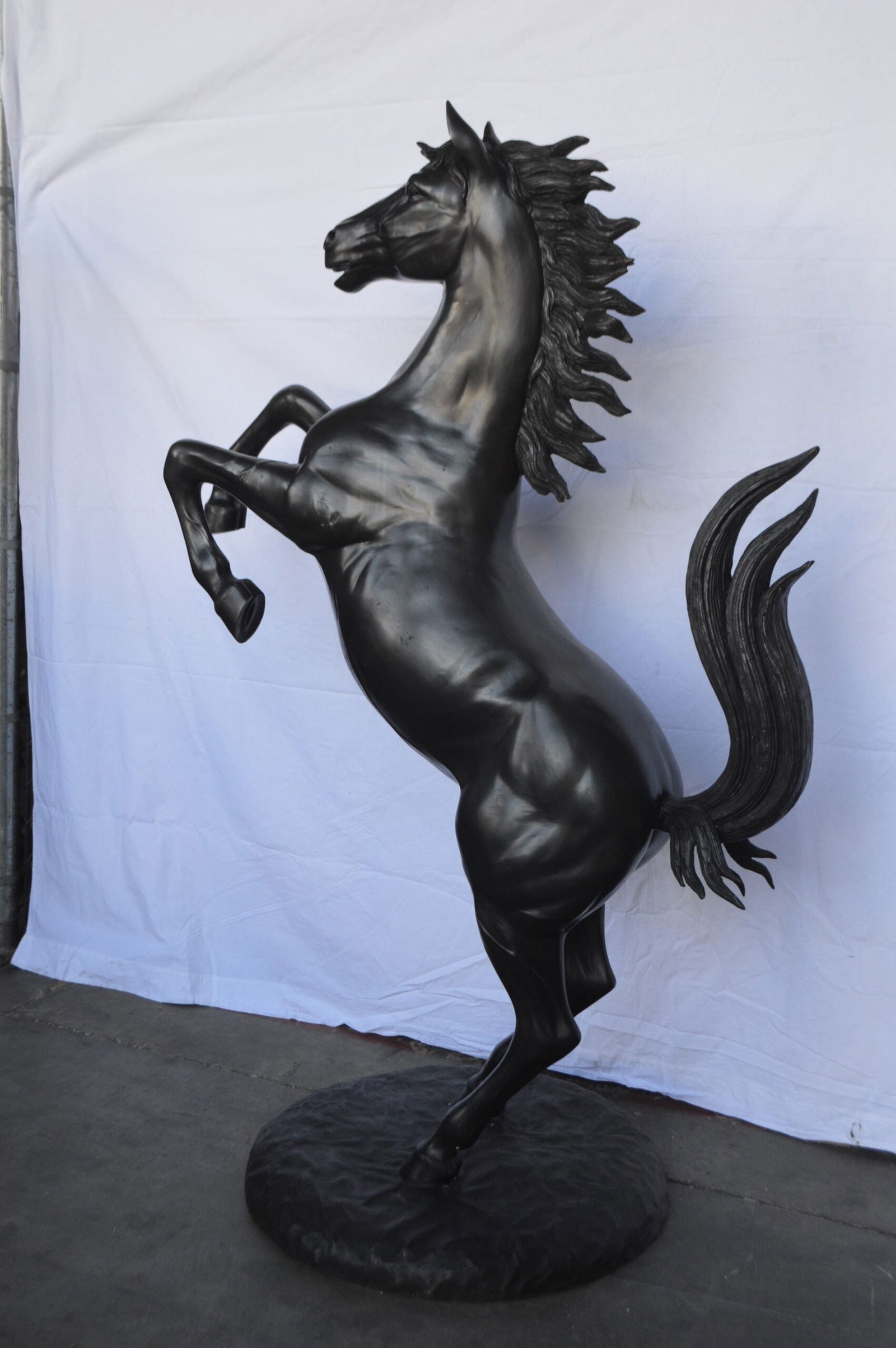 Ferrari Horse Bronze Statue Large - Size: 26"L x 42"W x 61"H. - 6
