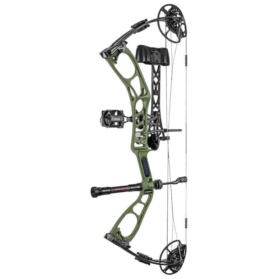 Elite Ember Right Hand Compound Bow Package OD Green Adjustable 10-60 lbs RTS New: Title:Elite Ember Right Hand Compound Bow Package OD Green Adjustable 10-60 lbs RTS NewDescription:This new Elite Archery Ember compound bow package offers exceptional shootability for archers of all