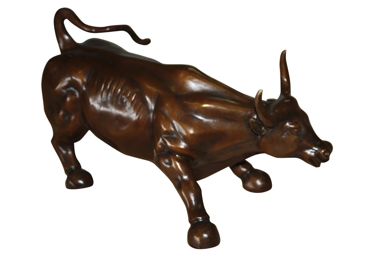Bronze Wall Street Bull Small Statue - 4