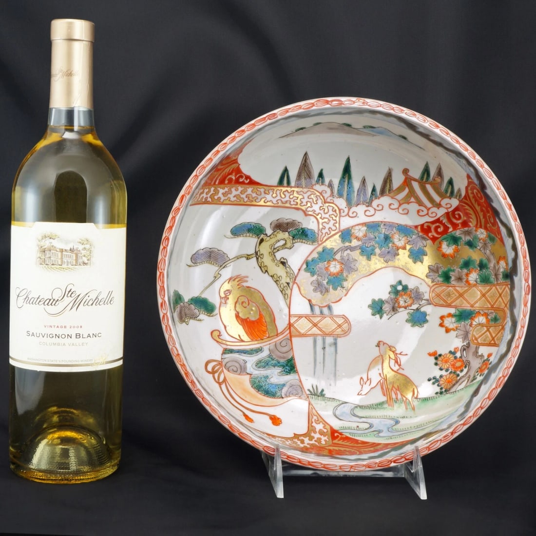 19th C Large Japanese Imari Bowl - 3