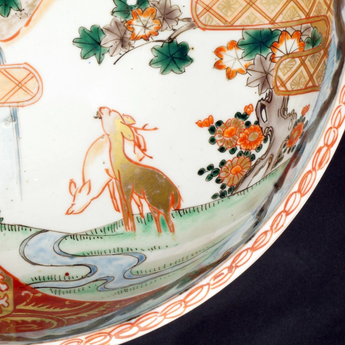 19th C Large Japanese Imari Bowl - 8