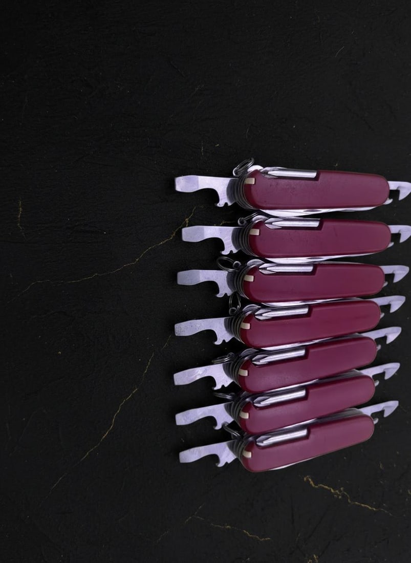 Red Victorinox Fieldmaster 91mm Swiss Army Multi Tool Folding Pocket Knife Used - 8