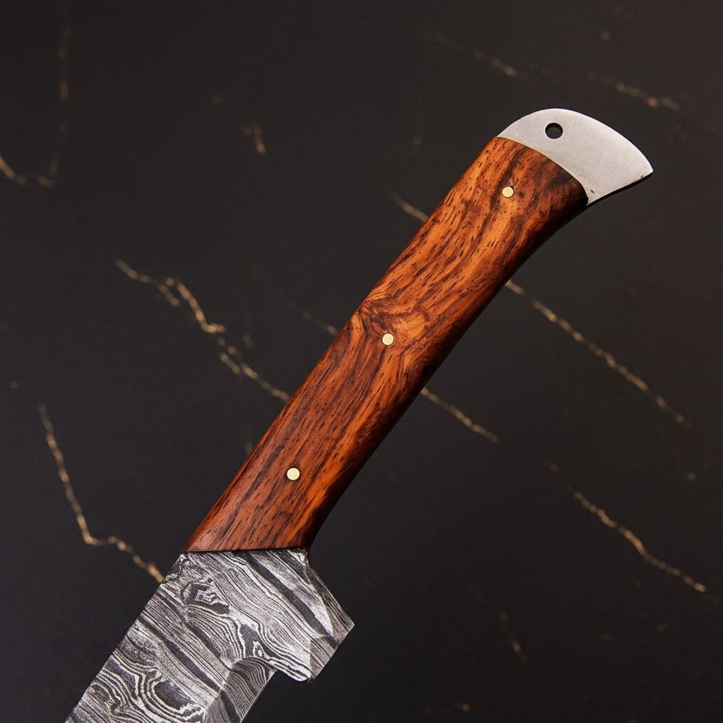 Hand Forged 5-Piece Damascus Steel Knife Set, Twist Pattern Professional Chef Knives - 2