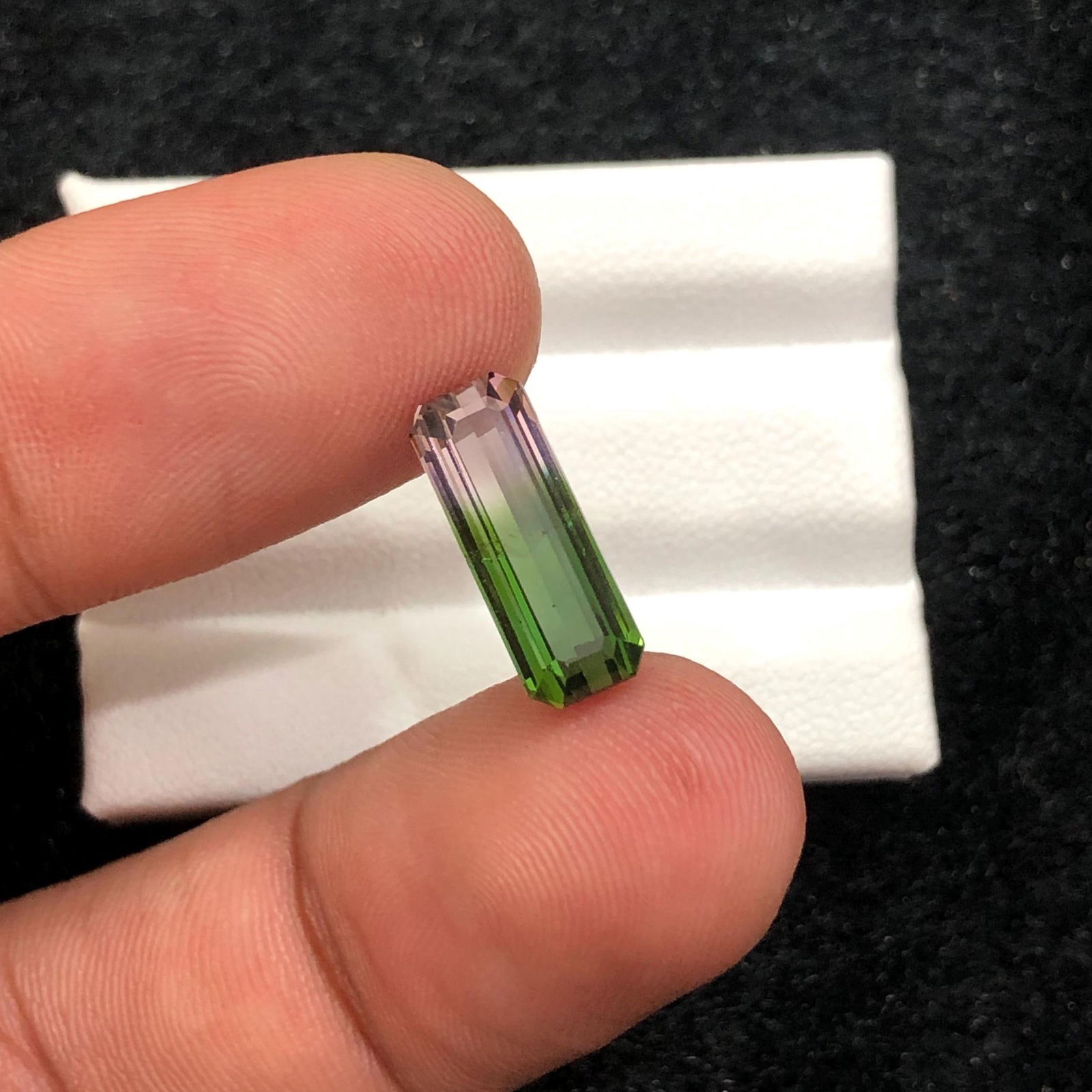 Watermelon Tourmaline Gemstone: 3.65 CT Emerald Cut Afghan Crystal - 4