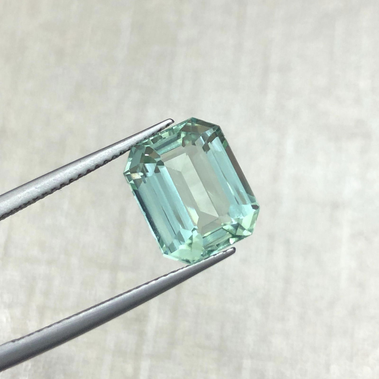 Seafoam Tourmaline Gemstone: Emerald Cut Afghanistan Stone, 5.8 CT - 7