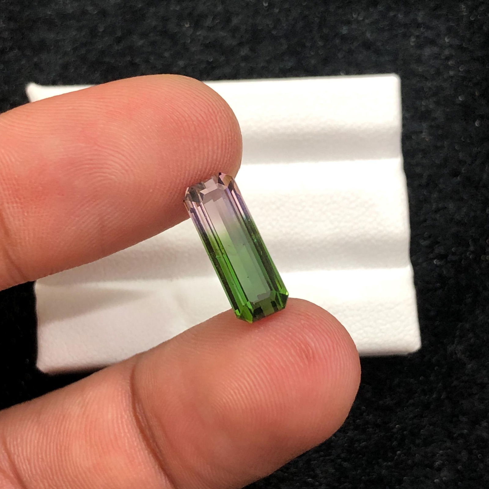 Watermelon Tourmaline Gemstone: 3.76 CT Emerald Cut Afghan Stone - 5
