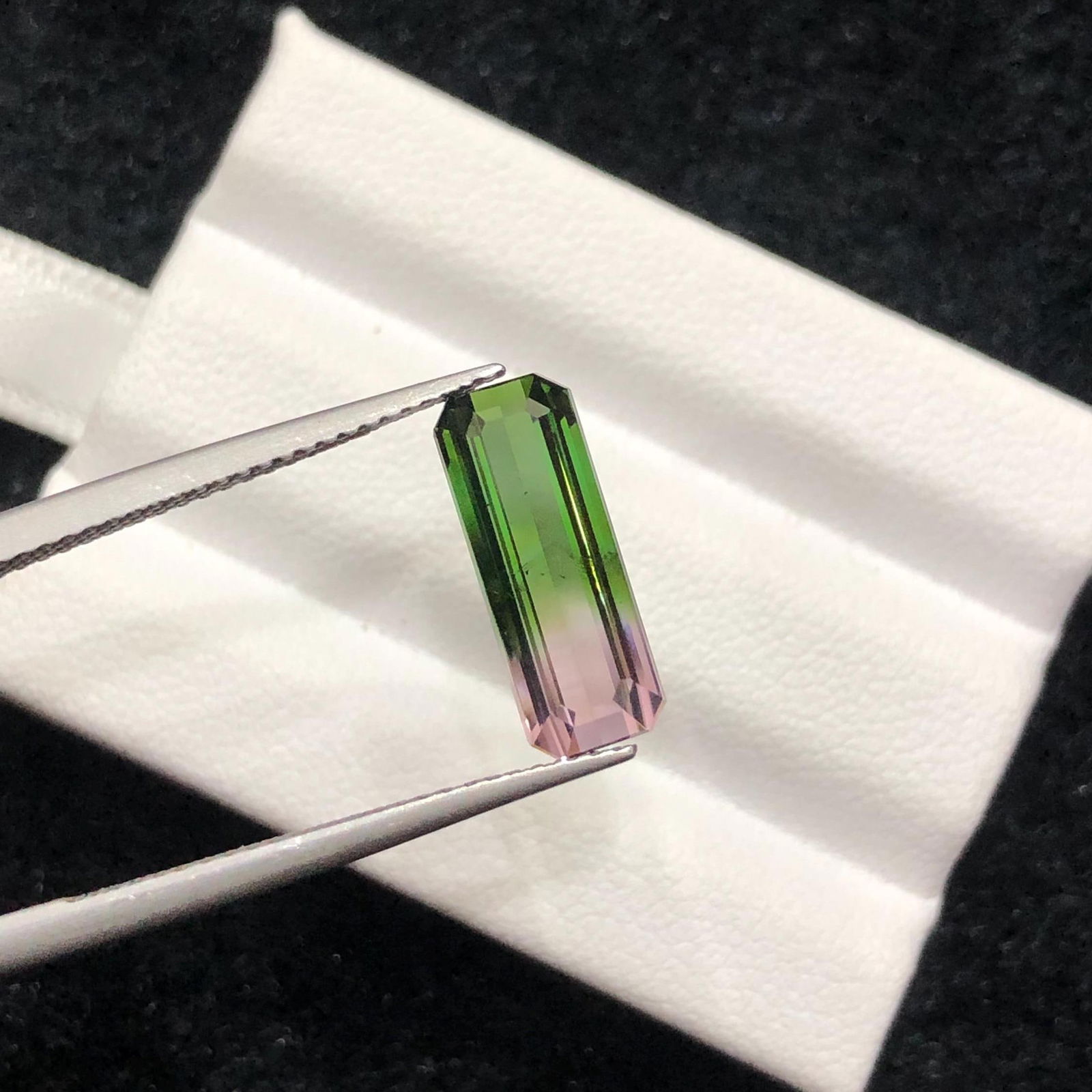 Watermelon Tourmaline Gemstone: 3.76 CT Emerald Cut Afghan Stone - 6