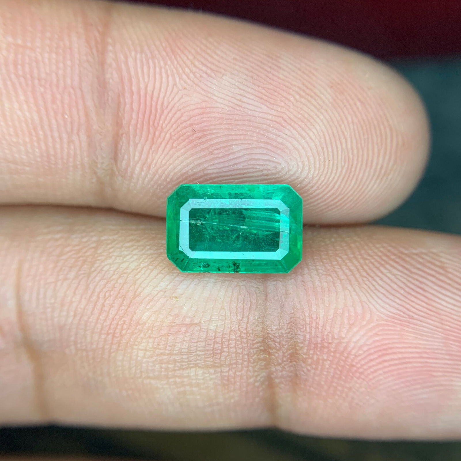 Natural Zambian Emerald Gemstone: Faceted Cut Stone, 2.45 CT - 2