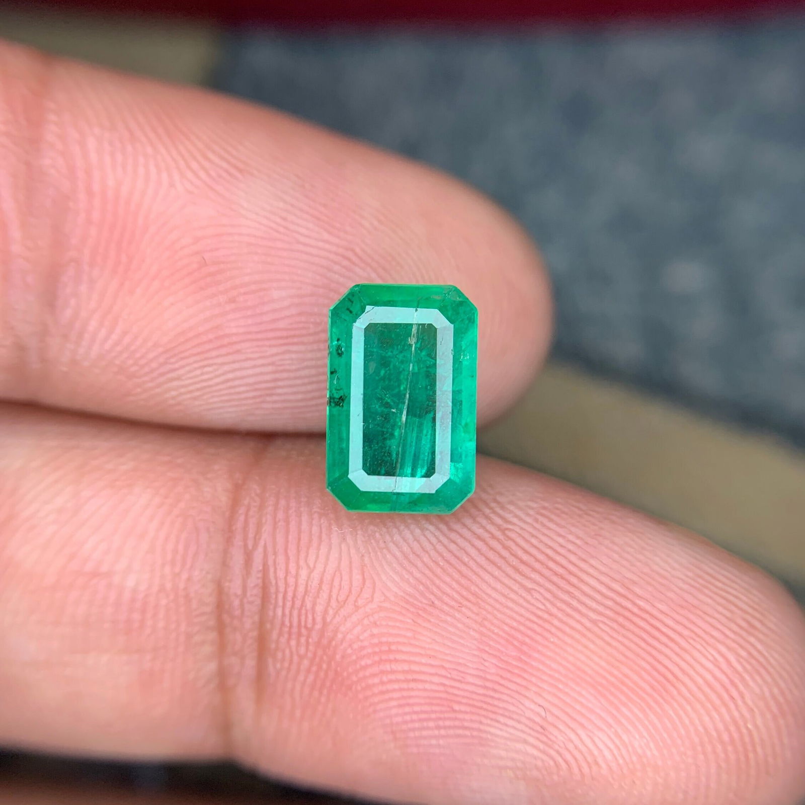 Natural Zambian Emerald Gemstone: Faceted Cut Stone, 2.45 CT - 3