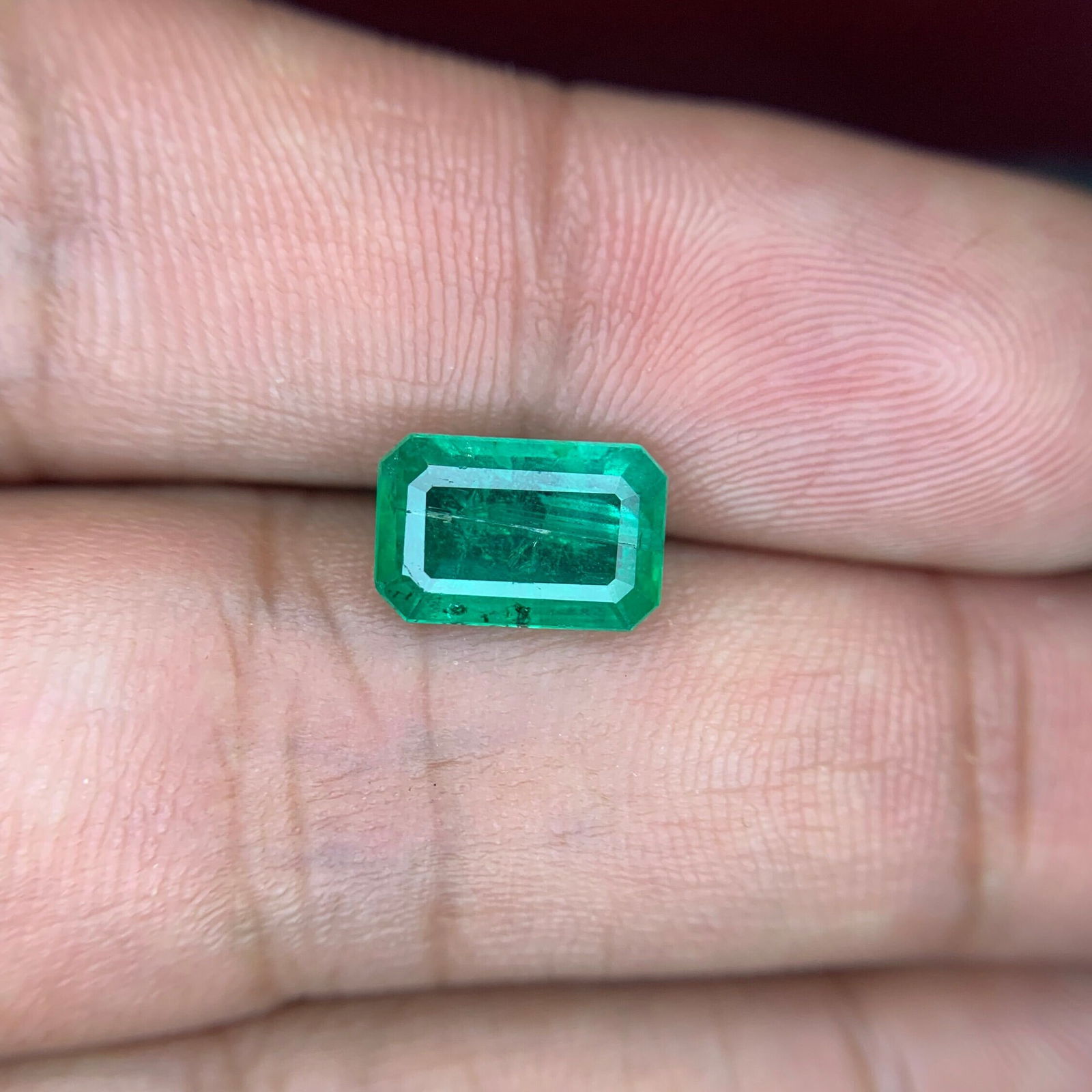 Natural Zambian Emerald Gemstone: Faceted Cut Stone, 2.45 CT - 5