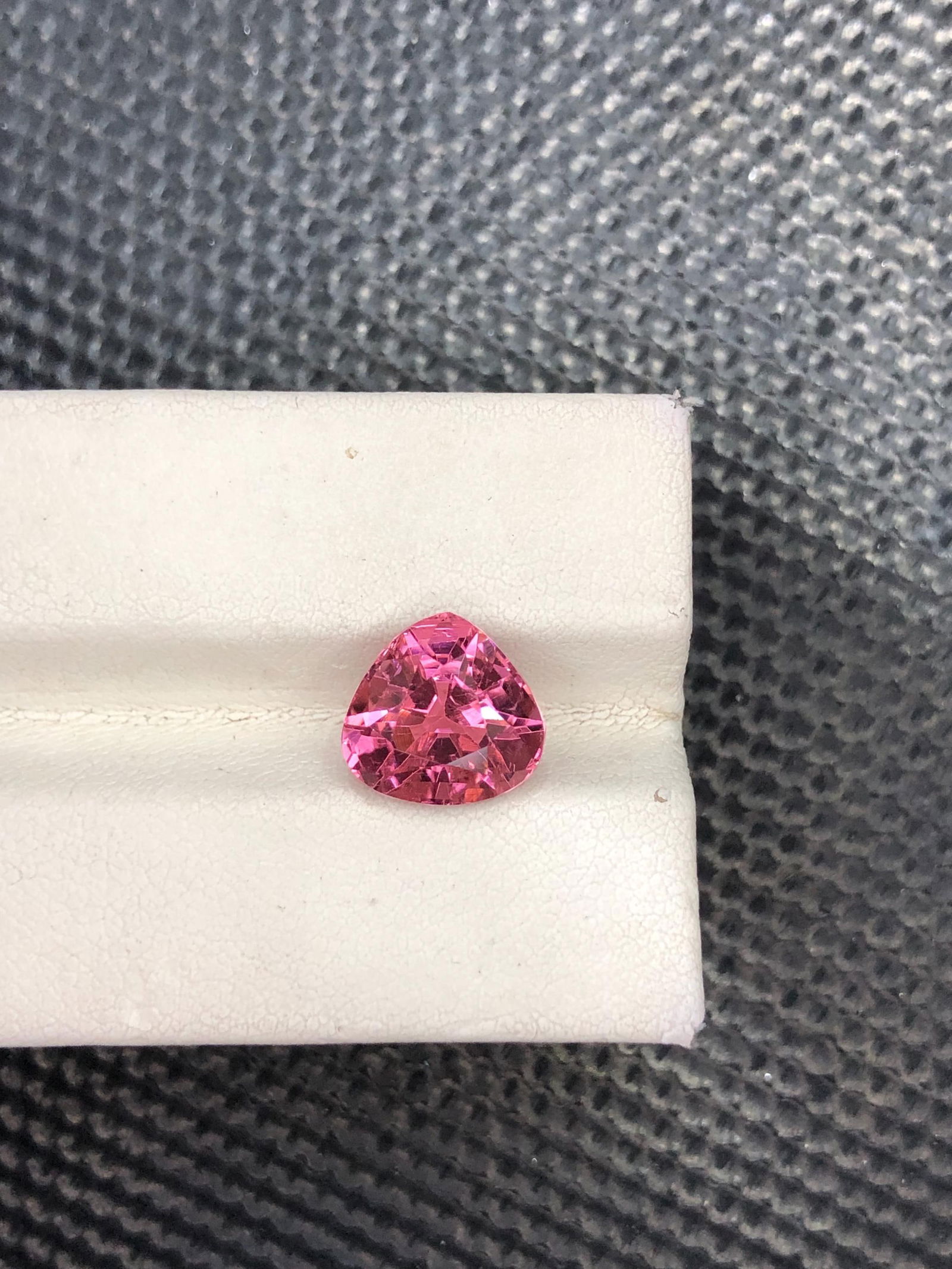 Hot Pink Tourmaline Gemstone: 3.90 Carat Afghan Trillion Cut - 3