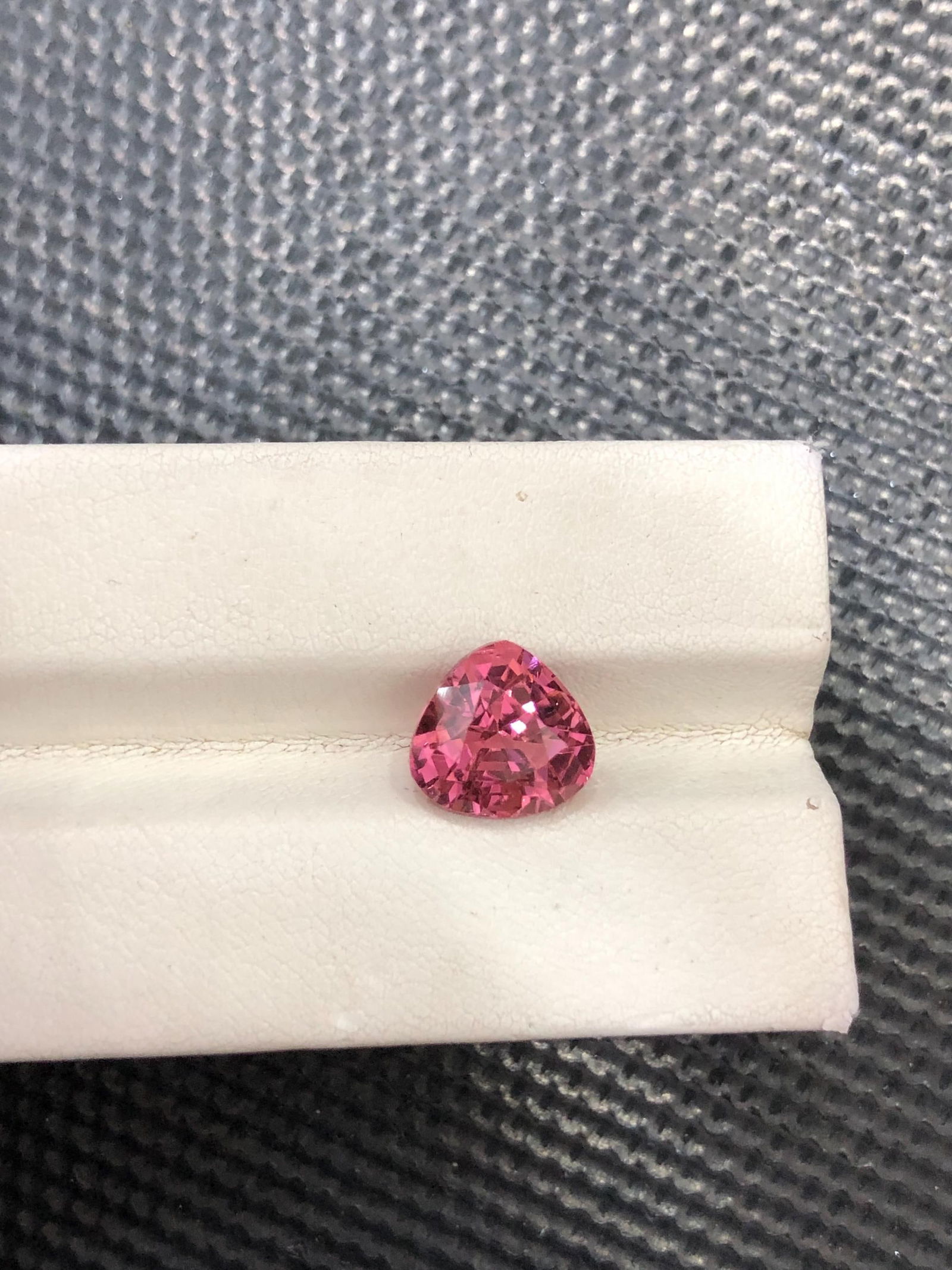 Hot Pink Tourmaline Gemstone: 3.90 Carat Afghan Trillion Cut - 5