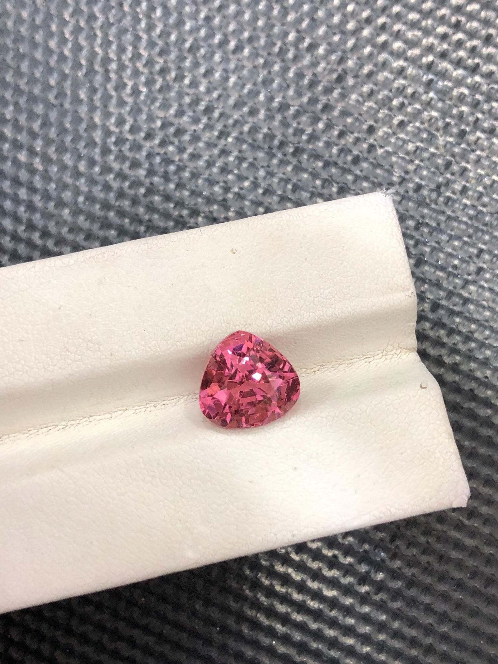 Hot Pink Tourmaline Gemstone: 3.90 Carat Afghan Trillion Cut - 6