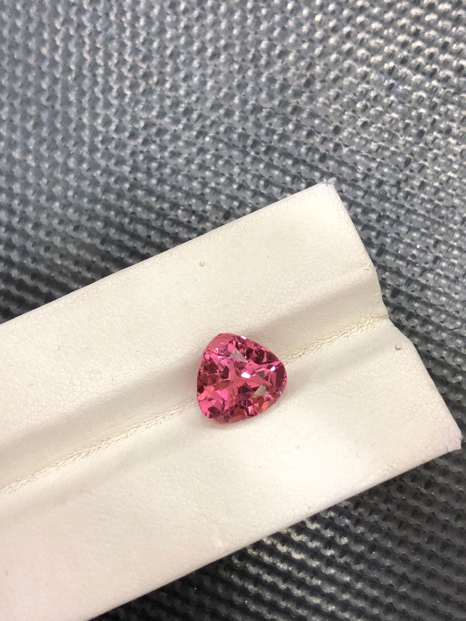 Hot Pink Tourmaline Gemstone: 3.90 Carat Afghan Trillion Cut - 7