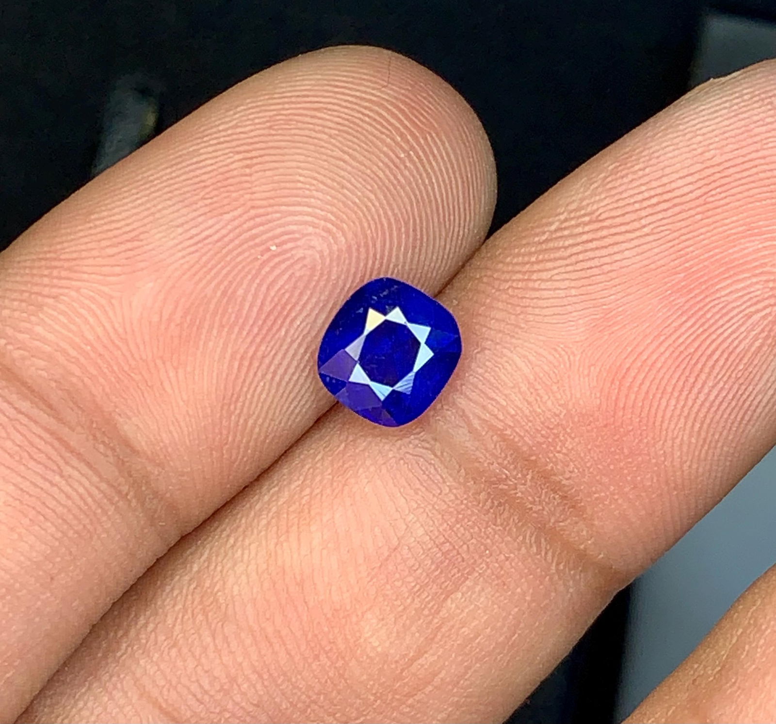 Normal Heat Sapphire Royal Blue Cushion Cut Gemstone From Sri Lankan - 1.52 Carat - 5