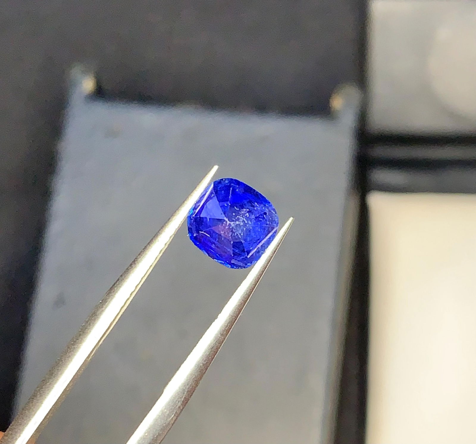 Normal Heat Sapphire Royal Blue Cushion Cut Gemstone From Sri Lankan - 1.52 Carat - 7