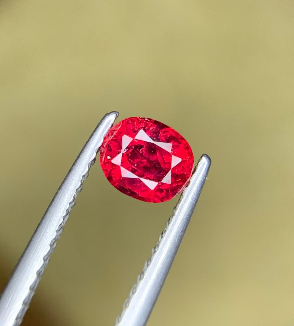 Pinkish Red Ruby: 0.5 Carat Oval Cut Mozambique Gemstone - 2