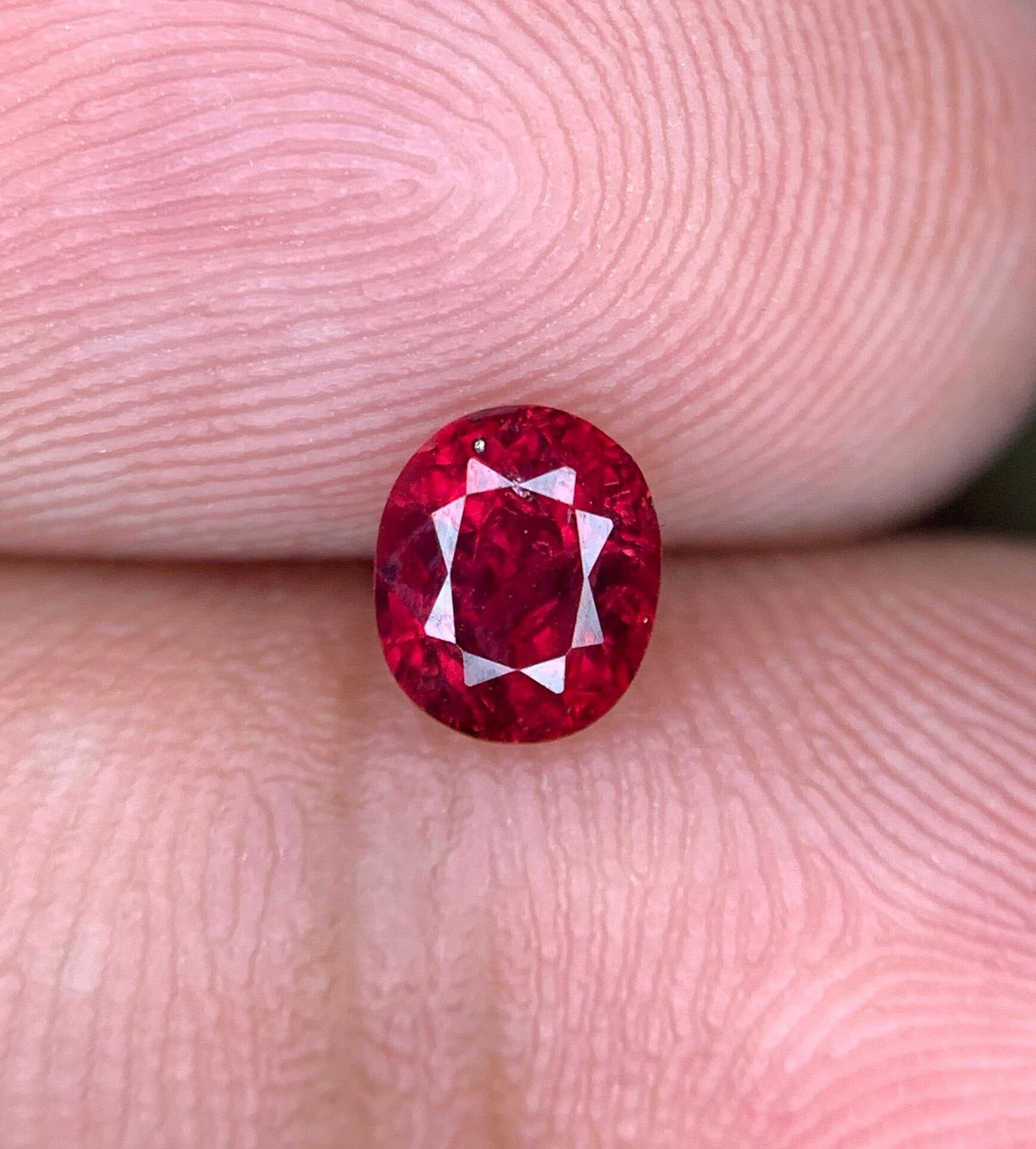 Pinkish Red Ruby: 0.5 Carat Oval Cut Mozambique Gemstone - 5