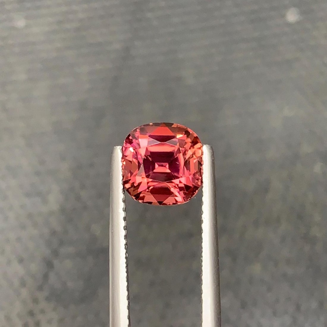 Hot Pink Tourmaline Gemstone: 2.64 Carat Cushion Cut - 4