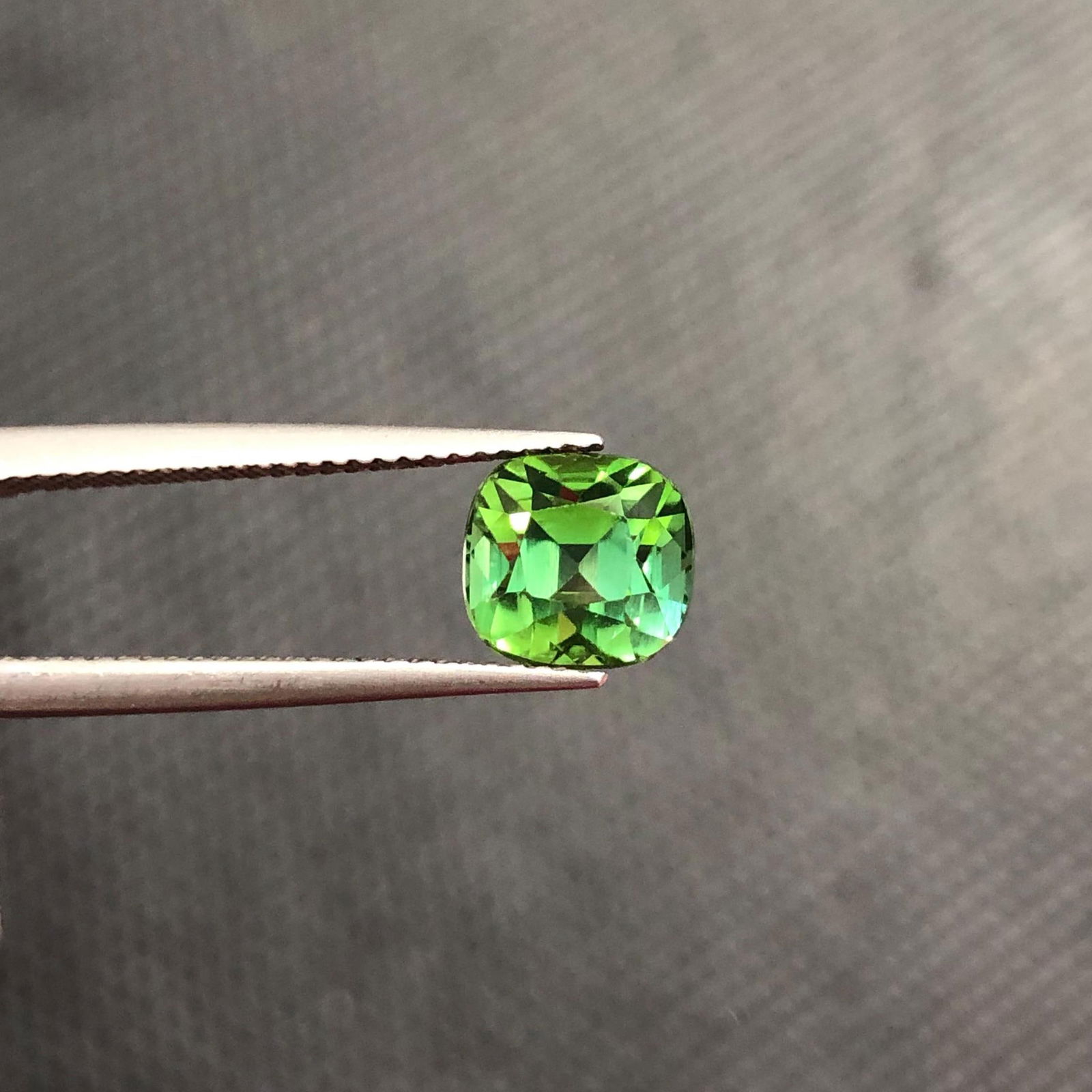 Afghan Bluish Green Tourmaline Gemstone: 3.05 Carat Cushion Cut - 7