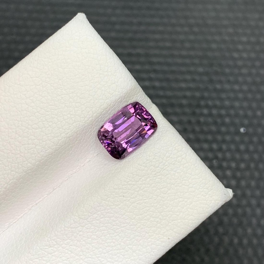 AIG Certified 2.04 Carat Purple Spinel: No Heat Cushion Cut Gemstone - 5