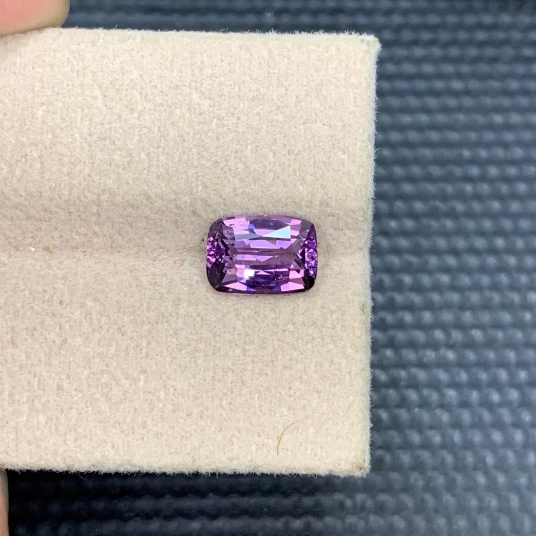 AIG Certified 2.04 Carat Purple Spinel: No Heat Cushion Cut Gemstone - 6