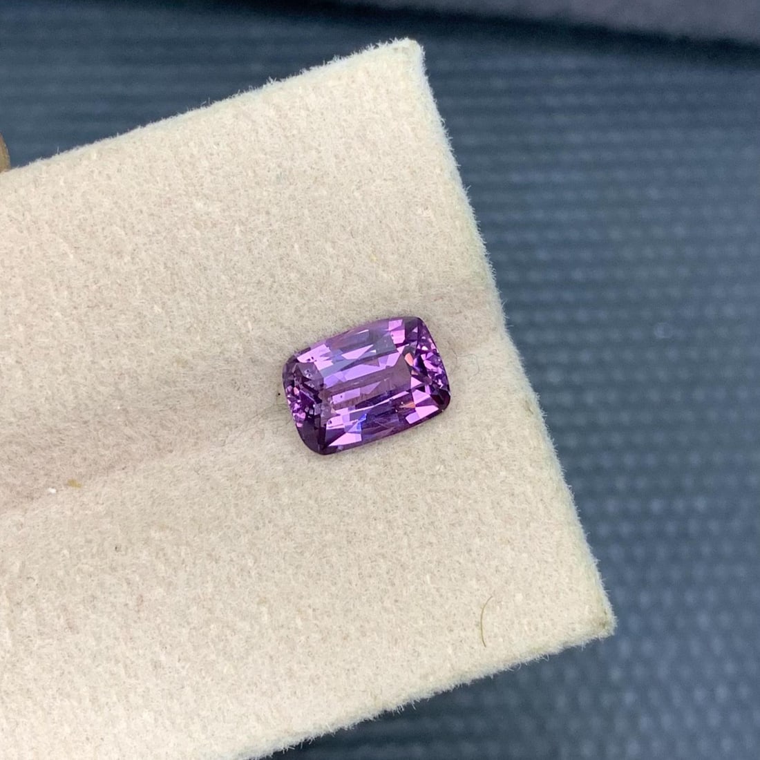AIG Certified 2.04 Carat Purple Spinel: No Heat Cushion Cut Gemstone - 7