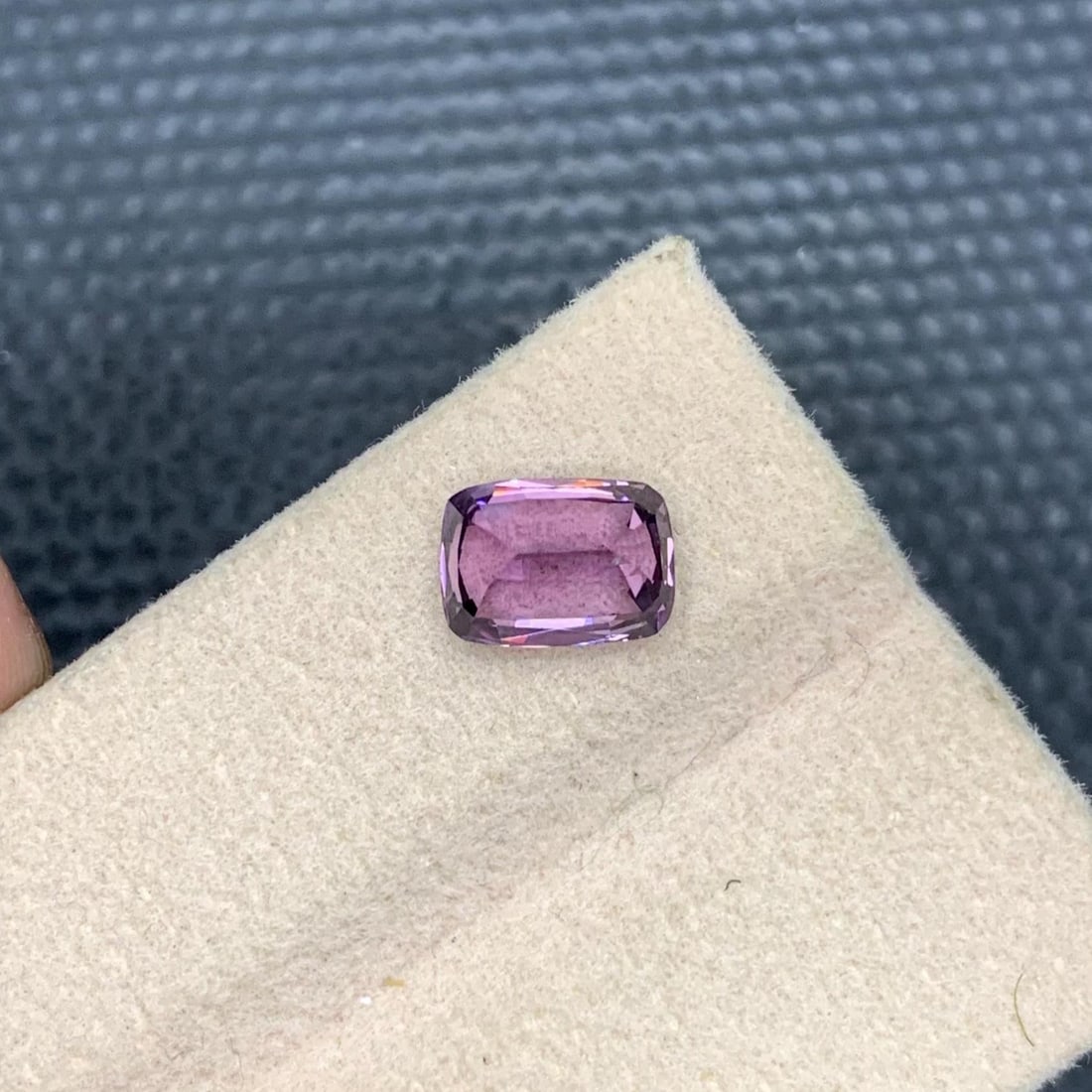 AIG Certified 2.04 Carat Purple Spinel: No Heat Cushion Cut Gemstone - 9