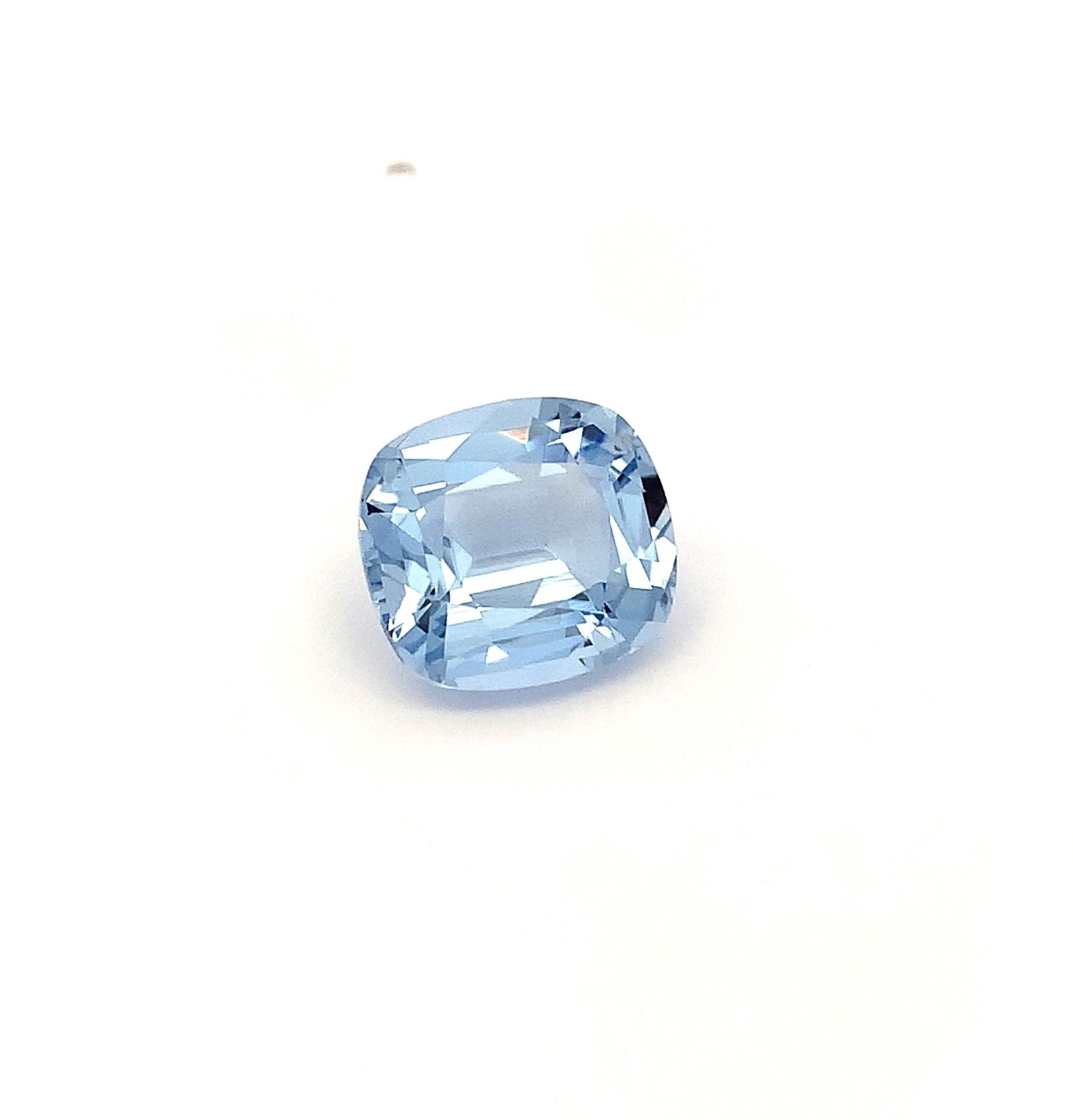 6.64 Carat Sky Blue Aquamarine Gemstone, Cushion Cut March Birthstone - 2
