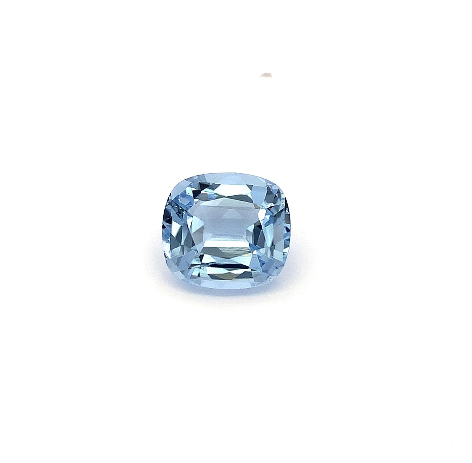 6.64 Carat Sky Blue Aquamarine Gemstone, Cushion Cut March Birthstone - 3