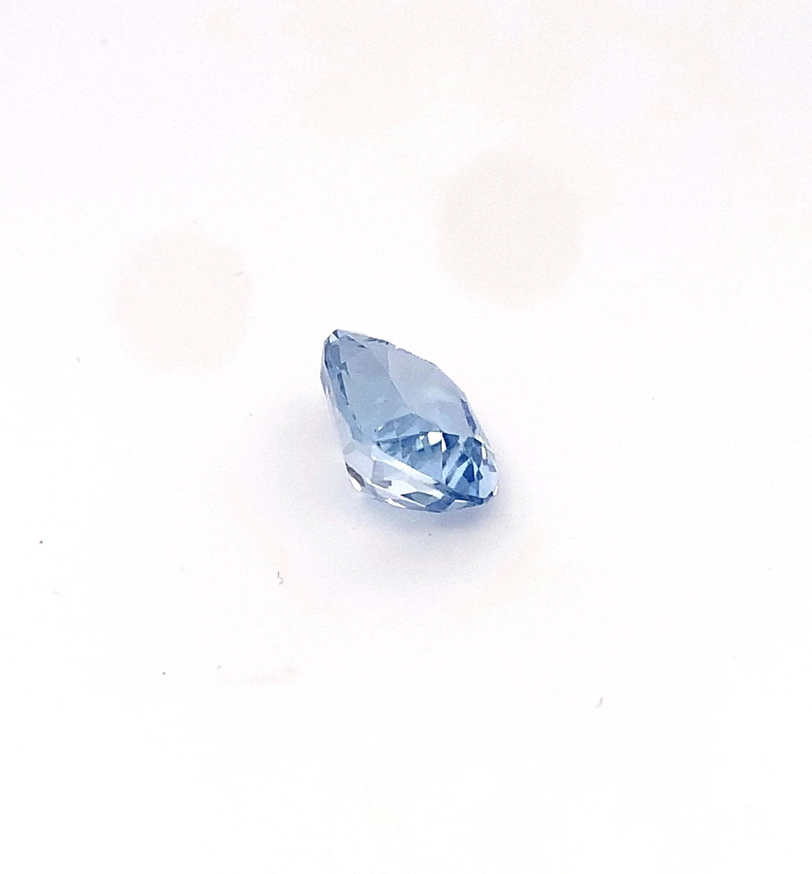 6.64 Carat Sky Blue Aquamarine Gemstone, Cushion Cut March Birthstone - 7