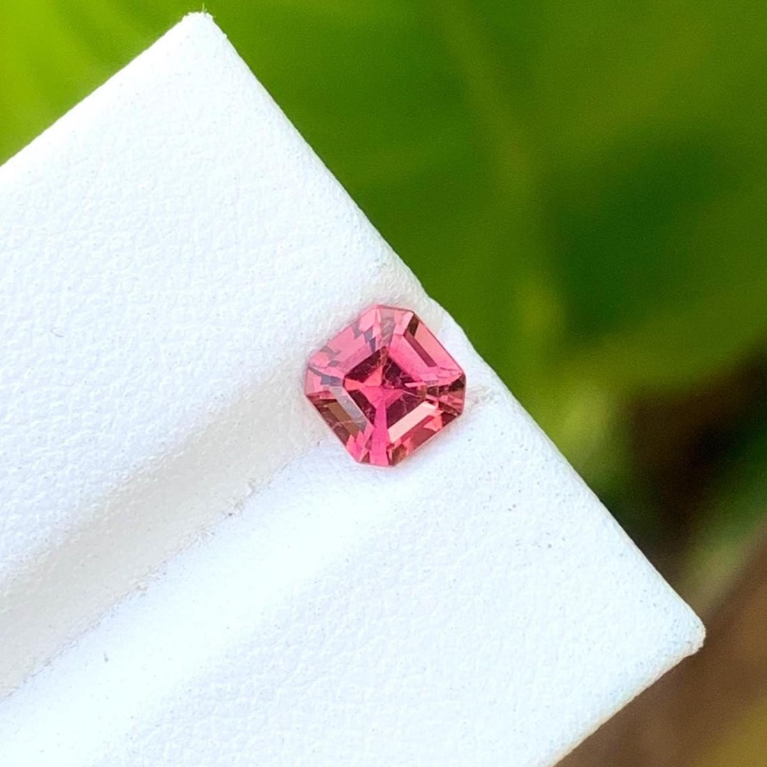 Jewelry Size Hot Pink Tourmaline Gemstone Asscher Cut From Afghanistan - 0.760 Ct - 4