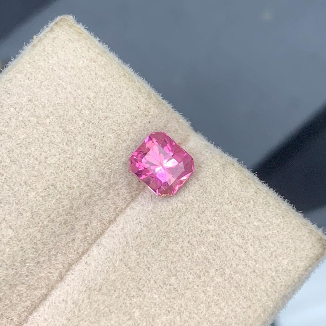 Hot Pink Tourmaline Loose Gemstone Long Asscher Cut Afghanistan Tourmaline - 0.690 Carat: Title: Hot Pink Tourmaline Loose Gemstone Long Asscher Cut Afghanistan Tourmaline - 0.690 Carat Description: Highlights Supplies for making crafts Materials: Gemstone: Tourmaline Carat weight: