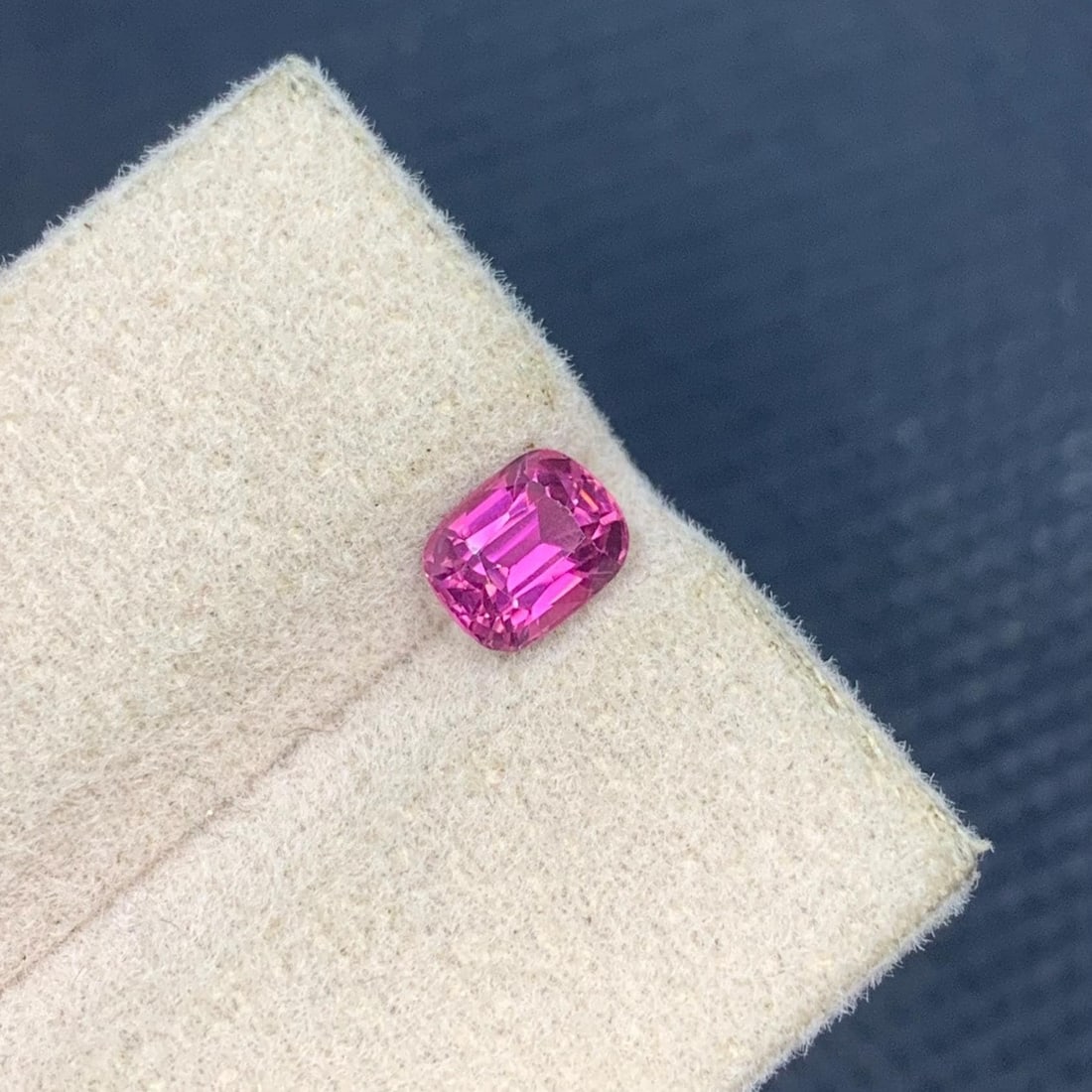 Hot Pink Tourmaline Gemstone Faceted Cushion Cut Ring SIze Gemstone From Afghanistan - 0.820 Carat: Title: Hot Pink Tourmaline Gemstone Faceted Cushion Cut Ring SIze Gemstone From Afghanistan - 0.820 Carat Description: Highlights Supplies for making crafts Materials: Gemstone: Tourmaline Carat weigh