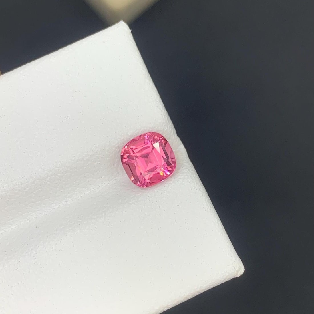 Top Pink Tourmaline Gemstone Faceted Cushion Cut Gemstone From Afghanistan - 0.910 Carat - 5