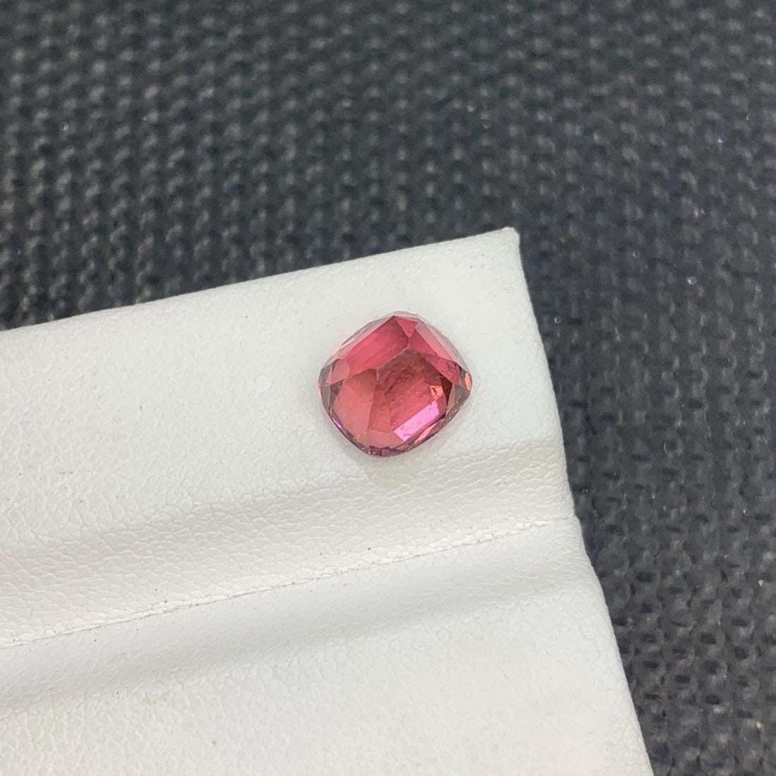 Hot Pink Tourmaline Gemstone Faceted Cushion CutFrom Afghanistan - 2.685 Carat - 7