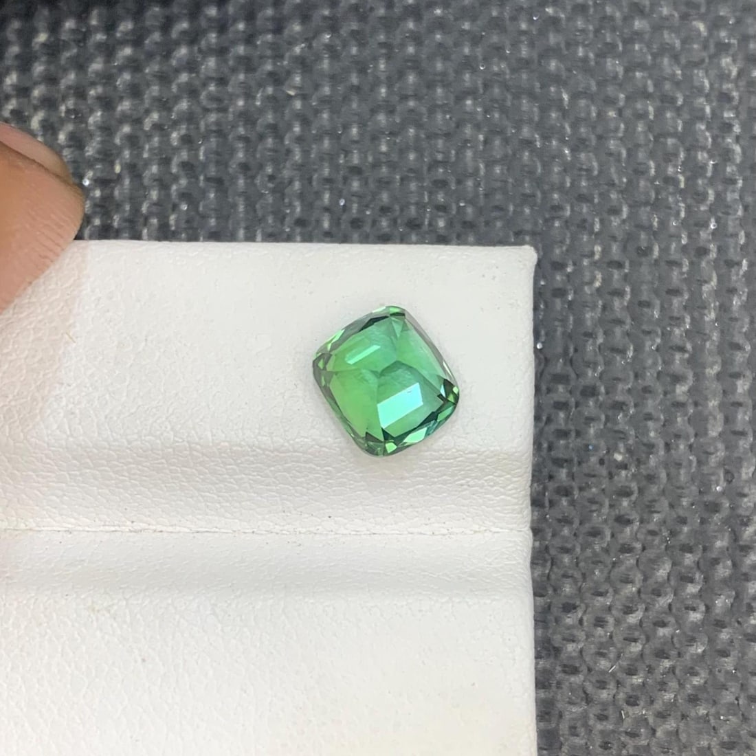 Mint Green Tourmaline Gemstone: 2.475 Carat Cushion Cut, Afghanistan Origin - 10
