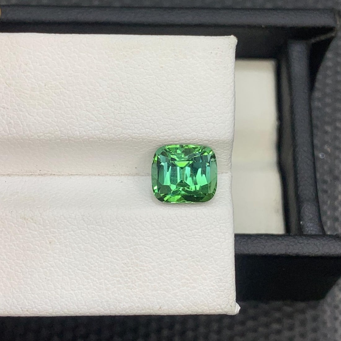 Mint Green Tourmaline Gemstone: 2.475 Carat Cushion Cut, Afghanistan Origin - 6