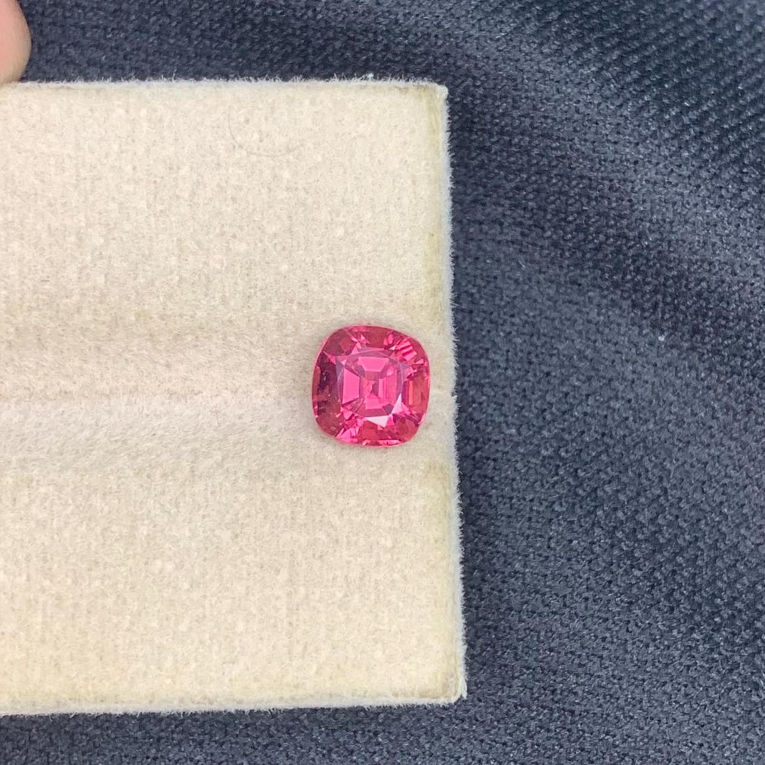 Hot Pink Tourmaline Gemstone: 1.565 Ct Cushion Cut, Afghanistan Origin - 3