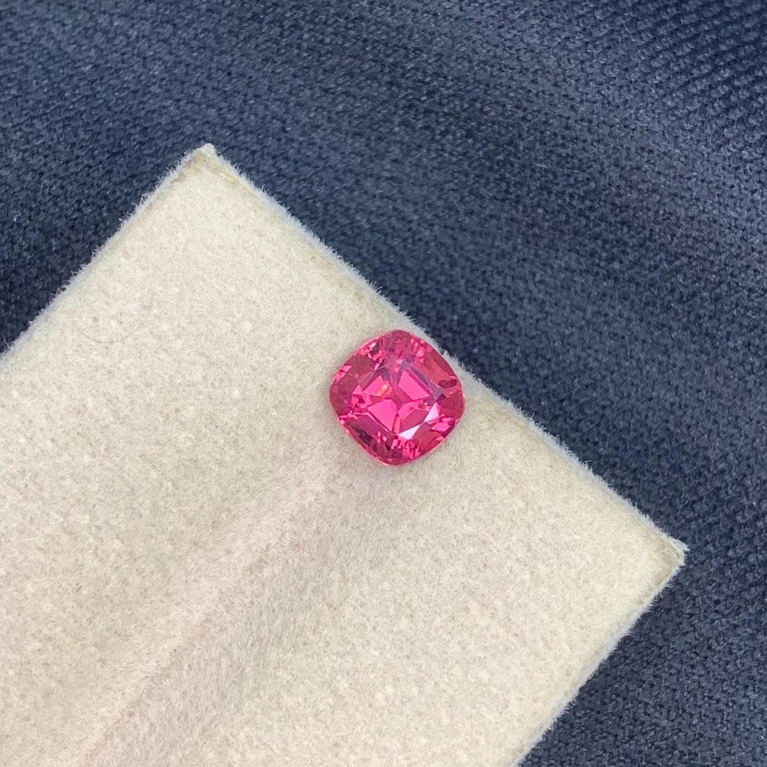 Hot Pink Tourmaline Gemstone: 1.565 Ct Cushion Cut, Afghanistan Origin - 5