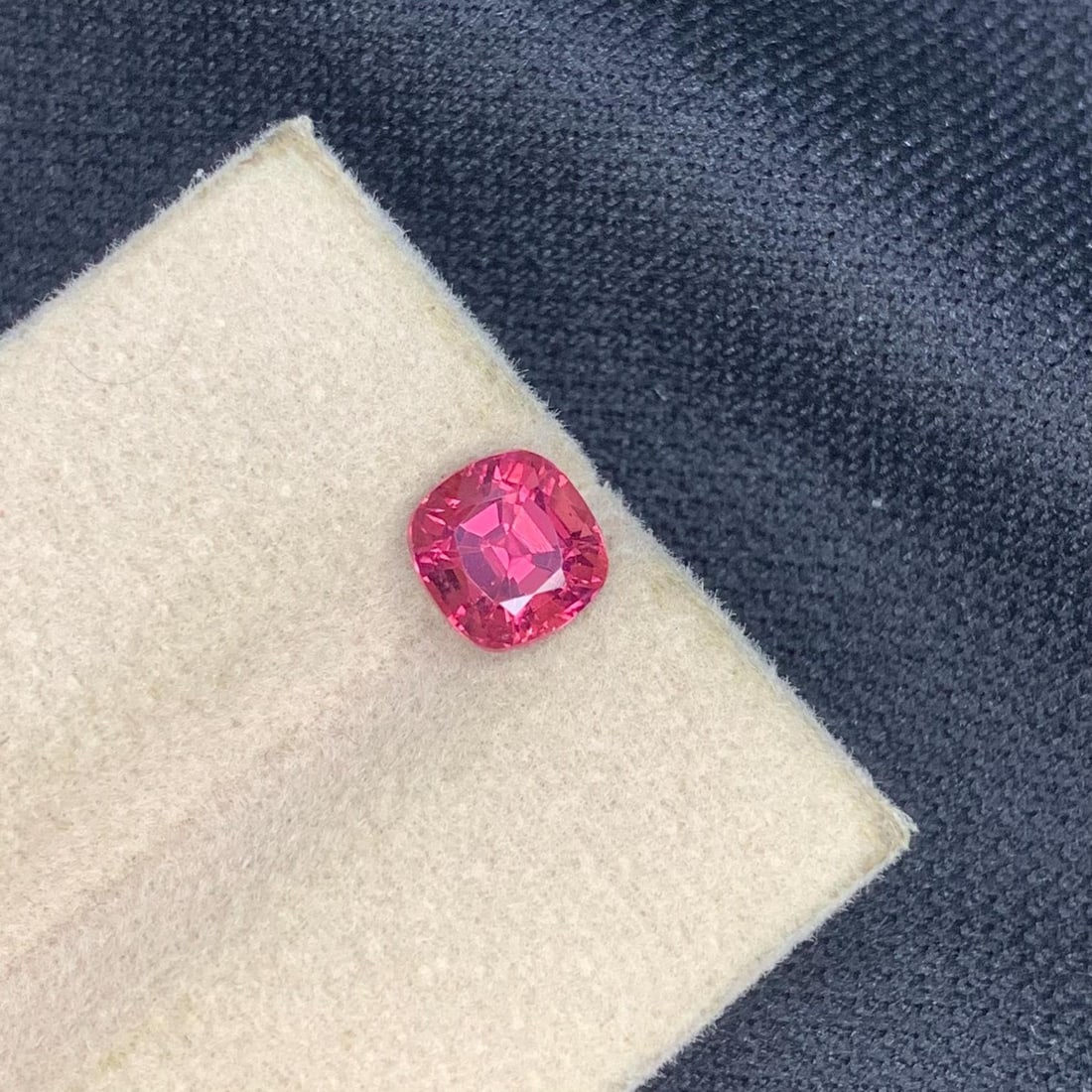 Hot Pink Tourmaline Gemstone: 1.565 Ct Cushion Cut, Afghanistan Origin - 7