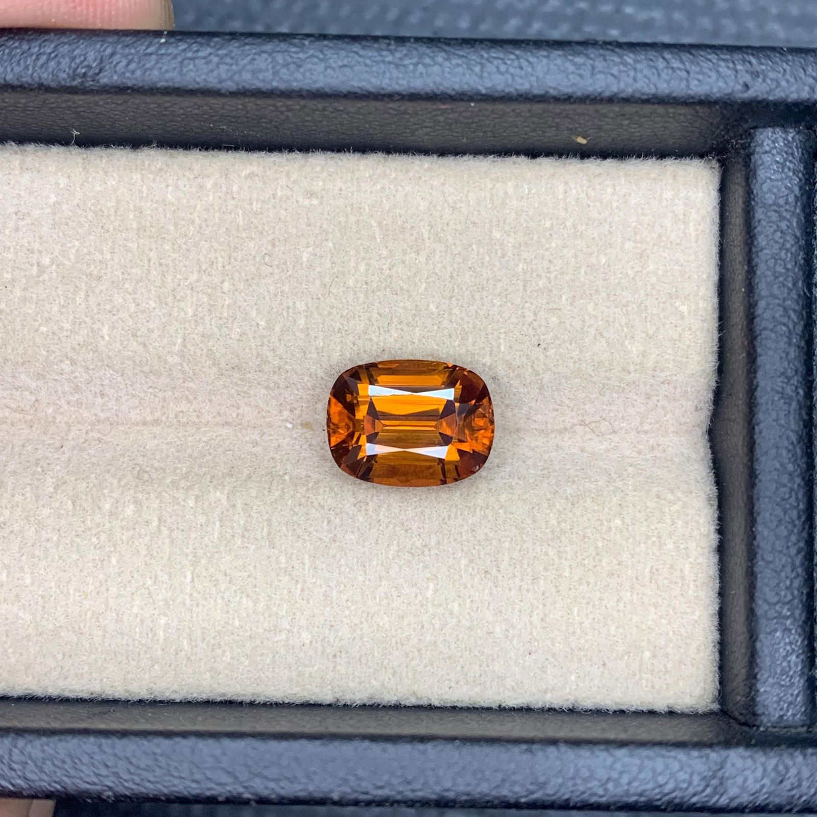 Honey Brown Bastnaesite Gemstone: 5.05 CT Loupe Clean Cushion Cut - 6