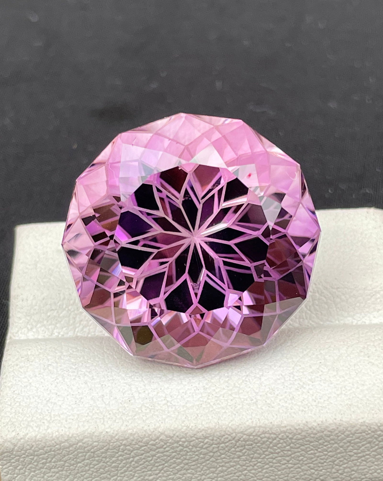 Natural Amethyst Gemstone: Round Brilliant Cut, 64.75 Carats: Title: Natural Amethyst Gemstone: Round Brilliant Cut, 64.75 Carats Description: Highlights Handpicked by GemsStories Supplies for making crafts Materials: Gemstone: Amethyst Carat weight: 64.75