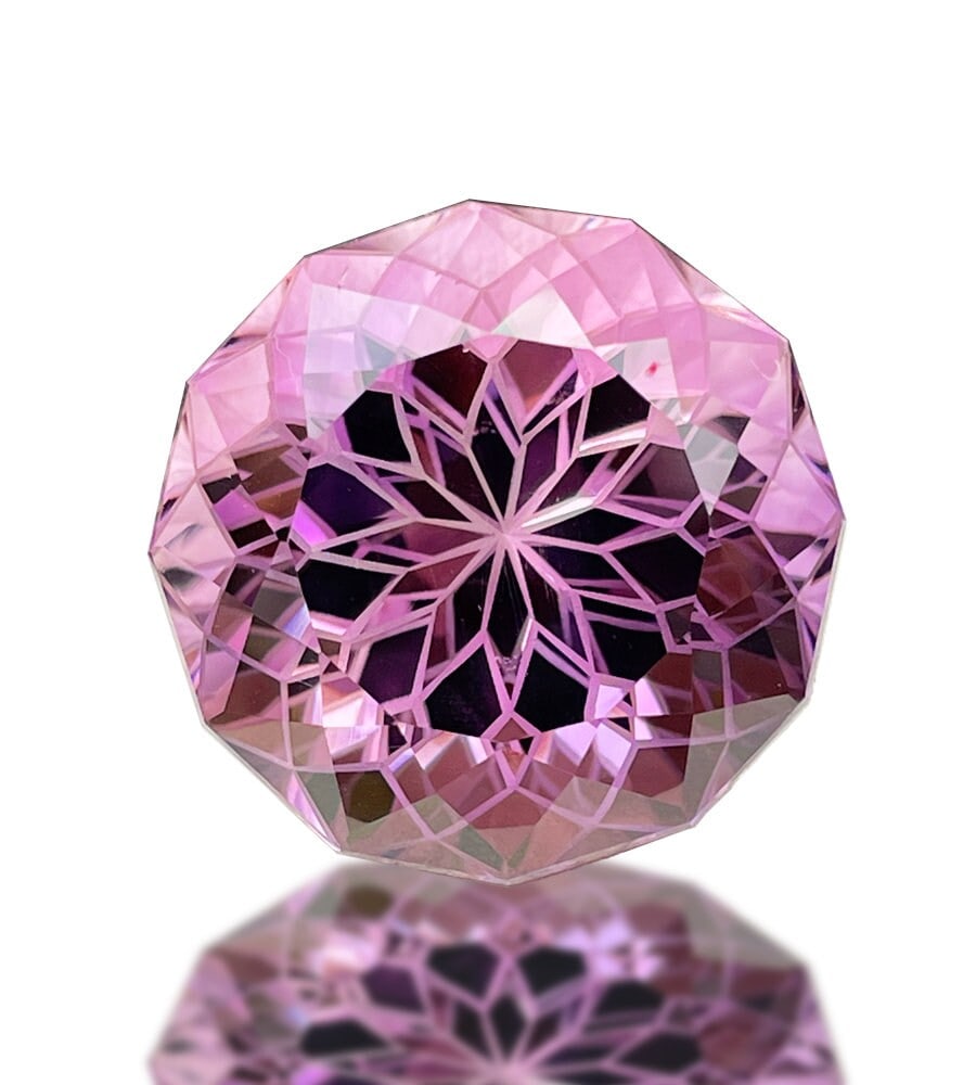 Natural Amethyst Gemstone: Round Brilliant Cut, 64.75 Carats - 5